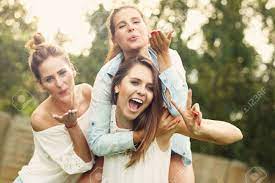 (fun can be taken as a proxy for sex, one assumes.) the song was suggested to lauper by producer rick chertoff when they were in preproduction for the this is reflected in the video, which portrays women together as a tacit sisterhood having fun together, not seeking out men for fulfillment. Picture Presenting Happy Group Of Women Having Fun Outdoors Stock Photo Picture And Royalty Free Image Image 62517601