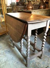 Vintage Barley Twist Drop Leaf Table Base Painted In Annie Sloan S Coco Finished In Vintage Drop Leaf Table Drop Leaf Table Antique Drop Leaf Table