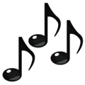 These emojis became part of the apple iphone starting in ios 2.2 as an unlockable feature on handsets sold in english speaking countries. Multiple Musical Notes Emoji