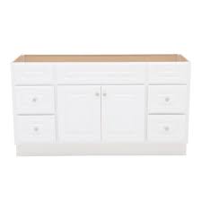 The dolce vanity by kubebath is one of the most elegant modern bathroom vanities around. Glacier Bay Hampton 60 In W X 21 In D X 33 1 2 In H Bathroom Vanity Cabinet Only In White Hwh60dy The Home Depot