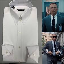 Thebondexperience On Instagram The Screen Accurate Tab Collar Shirt From Tomford In No Time To Die Mine Is On Its Wa In 2020 Shirts Collar Shirts Collar Shirt Men