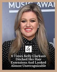 Kelly Clarkson ditched her extensions a few times before cutting a bob in  2025, and her hair was noticeably thinner when she did.