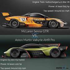 mclaren senna gtr vs aston martin valkyrie amr pro name your winner in this battle of the brits below link in bio fo maclaren cars mclaren aston martin