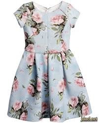 فساتين العيد للبنات الاطفال بموديلات الورد البارز على الاورجنزا Pretty Spring Dresses Neoprene Dress Kids Dress