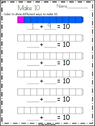 Free Make 10 By Coloring Worksheet Madebyteachers Math Addition Worksheets Addition Worksheets Math Addition