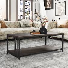 Studio home camber 48 modern oval metal coffee table in gold. Furniture R Industrial Dark Brown Coffee Table Mdf