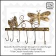 Wrought Iron Butterfly Key Holder