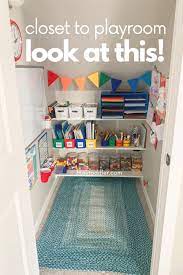 Closet To Playroom Diy Transformation Busy Toddler In 2021 Playroom Diy Playroom Kids Playroom