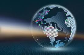 Planet Earth 3d Illustration Transparent Pixel Map With Luminous Elements On A Aff Map Pixe In 2020 3d Illustration Abstract Backgrounds Illustration