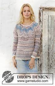 Knitting designs knit fashion poncho sweater knit cardigan pattern crochet cardigan pattern amazing 1940s egyptian fair isle jumper 36 to 38 bust weldons a790 vintage knitting pattern. Egyptian Feathers Drops 201 30 Free Knitting Patterns By Drops Design