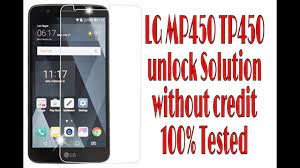 To unlock lg tp450, turn on with unacceptable simcard (another than current network provider sim card). Lg Mp450 Tp450 Unlock Solutin Without Credit 100 Tested Youtube