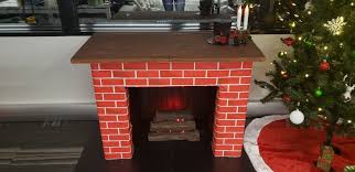 5 faux fireplace made of trash cardboard fireplace diy fireplace cardboard painting