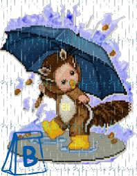 ✓ great quality ✓ best design. Alfabeto Animado De Nino Disfrazado Bajo La Lluvia Oh My Alfabetos