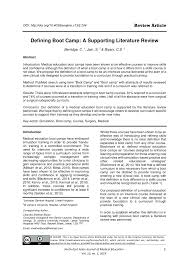 However, before sending a teenager to a boot camp facility, one should do their homework on boot camps vs. Pdf Defining Boot Camp A Supporting Literature Review