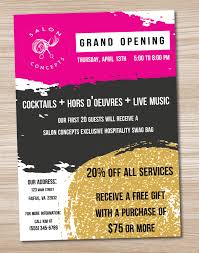 Grand Opening Printable Hair Salon Custom Design Salon Openings Salon Party Hair Salon