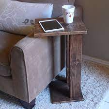 Sofa Chair Arm Rest Table Stand With Storage Pocket For Etsy Diy Furniture Arm Rest Table Sofa Arm Table