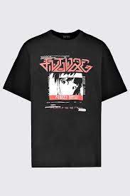 If you are looking for high quality graphics in anime, just be on the look out for anything that comes out of production ig or kyoto animation. Plus Size Anime Graphic Printed T Shirt Boohooman