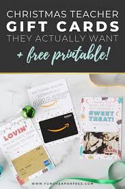 If you don't want to get them something that will just end up gathering dust, getting a. Diy Teacher Gift Card Ideas Free Printable Fun Cheap Or Free