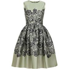 Dolce Amp Gabbana Mint Green Amp Black Printed Lace Silk Tulip Dress Mint Short Dress Fashion Green Lace Dresses