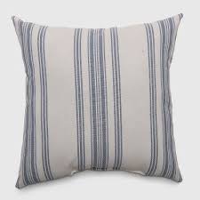 Black And White Striped Outdoor Cushions Walmart Enhance The Comfort Of Your Outdoor Seating With The Ticking Stripe Outdoor Pillow Navy From Thresh Outdoor Pillows Navy Striped Outdoor Pillow Outdoor Pillows