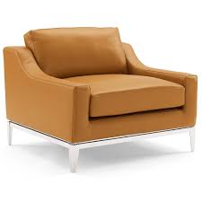Better yet, the majority of our pieces are available in 30 distinct colors. Modern Accent Chairs Hendrix Tan Leather Chair Eurway