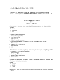 Check spelling or type a new query. Soal Sejarah Kelas X Sma