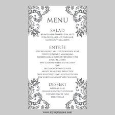 Wedding Menu Card Template Gray Damask By Myexpressionshop 7 95 Menu Card Template Wedding Menu Cards Menu Cards