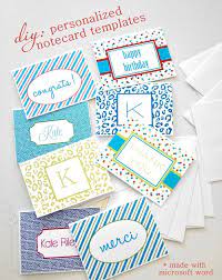 Cut along the lines of each box to make your notecards. Diy Personalized Notecards Centsational Style Note Cards Personalized Note Cards Printable Cards