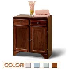 Non ci sono parti in plastica o truciolare. Bagno Italia Arredo Mobile Complemento Cm 66 Arte Povera 2 Cassetti 2 Ante In Legno Noce Bianco Verde Celeste Decape Stile Classico Eprice