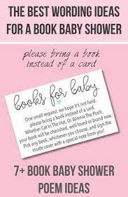 9 Bring A Book Instead Of A Card Baby Shower Invitation Ideas Baby Shower Poems Baby Shower Book Book Baby Shower Invitation