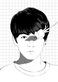 Namjoon v taehyung jhope k pop jung hoseok jimin fanart vkook fanart bts black and white black and white drawing. Morningdewy Vector Art Art Kpop Fanart