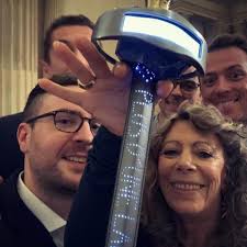 The day that we've made the sword of the new academician Barbara Cassin.