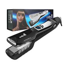 Steam Hair Straightener Salon Professional Nano Titanium Ceramic Steam Flat Iron Hair Styler With R Steam Hair Straightener Flat Iron Hair Styles Hair Steaming