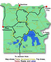 Yellowstone Backcountry Campsite Map Yellowstone Backcountry Camping Guide
