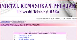 Senarai kursus akan dipaparkan di laman sesawang usm untuk memudahkan pelajar membuat semakan dan pendaftaran kursus. Senarai Program Yang Ditawarkan Di Uitm