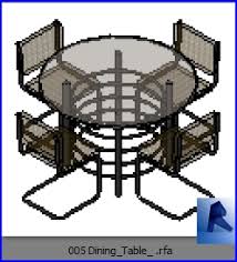 Search all products, brands and retailers of chairs revit: Revit Families Dining Table Model 2 Rfa 32 Table And Chairs 5 Architecture Engineering And Construction