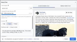 How can i help someone who lost a pet? How To Boost A Facebook Post For A Lost Pet