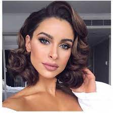 Pin By Branka K On Hair Prom Hairstyles For Short Hair Medium Hair Styles Vintage Curly Hair