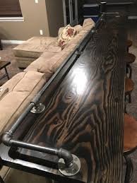 How to build a sofa table / bar table. 40 Bar Behind Couch Ideas Behind Couch Finishing Basement Bar Behind Couch