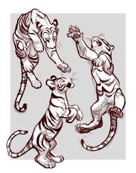 Young Tiger By Tehchan On Deviantart Tiger Sketch Animal Drawings Tiger Art