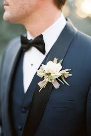 Temecula Outdoor Wedding At The Olive Oil Company Groom Navy Blue Tuxedo With Black Lapel And Ma Blue Wedding Suit Groom Blue Suit Wedding Black Tuxedo Wedding