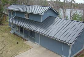 Look at this gorgeous roof we just completed in west lake! Standing Seam Metal Roof In Slate Gray Metal Provided By Coated Metals Group Www Cmgmetals Com Project Metal Roof Metal Roof Colors Metal Roof Installation