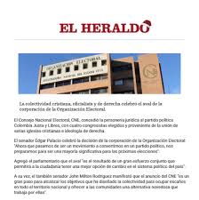 | el pastor jhon milton rodríguez, senador por colombia justa libres, analiza cómo le ha ido a su partido, que debutó en el congreso de la república, durante el primer periodo legislativo. Inicio John Milton Rodriguez