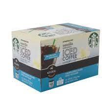Starbucks vanilla iced coffee k cups. Starbucks Vanilla Sweetened Iced Coffee K Cup Shop Coffee At H E B