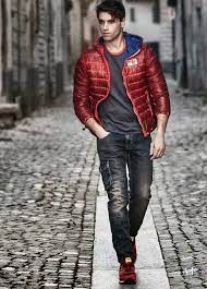 Menswear Trends Armani Jeans Autumn Winter 2014 2015 Otono Invierno Tendencias Moda Hombre Fall Jeans Leather Jacket Men Armani Jeans