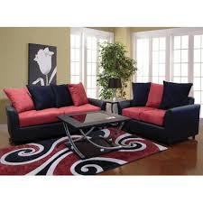 Winston Porter Dooley 2 Piece Living Room Set Upholstery Colour Red Black In 2020 Living Room Sets Furniture Living Room Decor