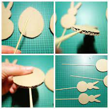 Mann kann sehr schnell und einfach blumenstecker basteln. Diy Blumentopfstecker Hase Und Ei Fur Ostern Mit Kostenloser Vorlage Perlenkuchen
