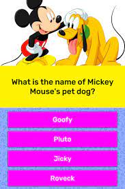 The adventures of a little mouse and his friends take a special part in people's hearts. What Is The Name Of Mickey Mouse S Trivia Answers Quizzclub