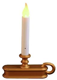 Amazon Com Led Christmas Window Christmas Candle With Sensor Antique Finish Cordless Home Kitchen