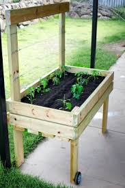 Free Standing Wooden Mobile Vegetable Patch Pallets Garden Building A Raised Garden Veg Garden